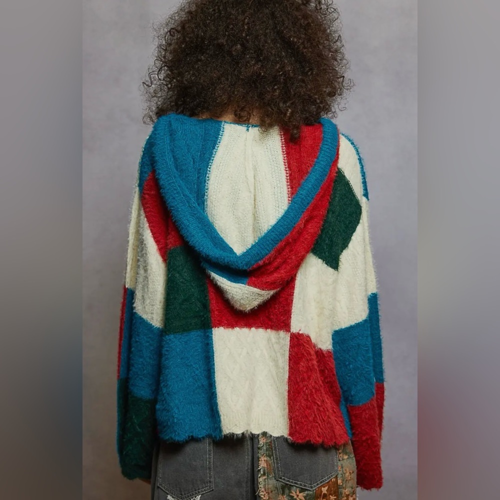 284 - Pol Multicolor Patchwork Cardigan - image 4